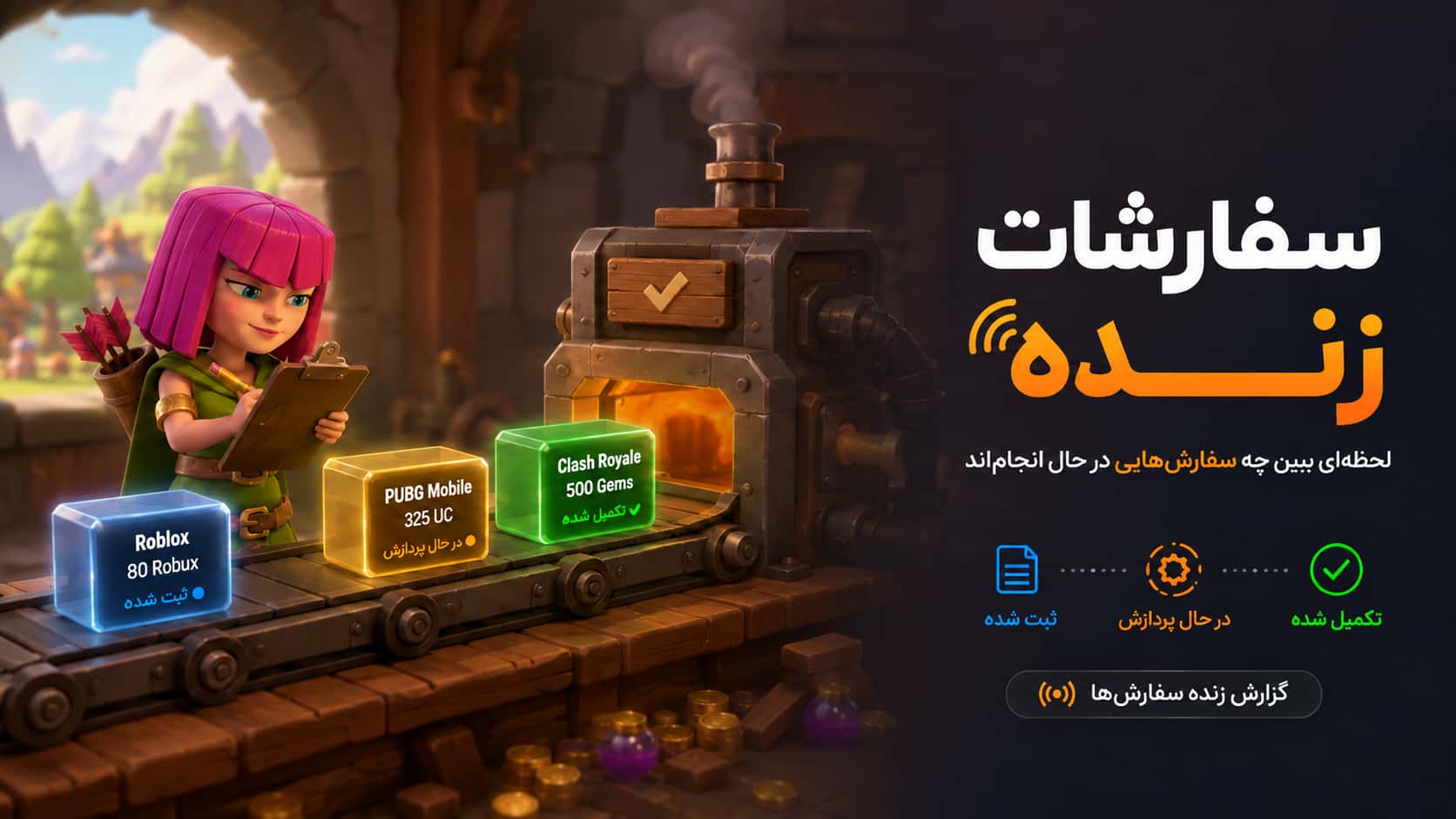 معرفی گزارشات زنده