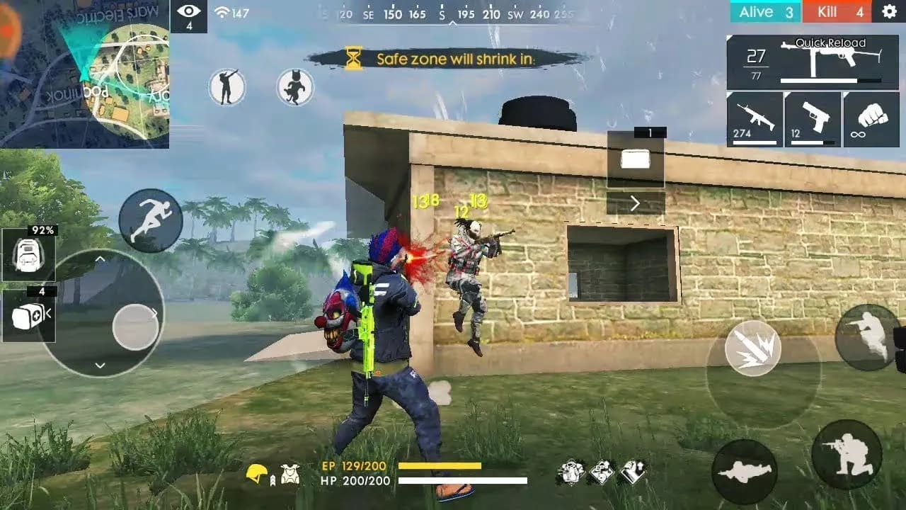 انواع مسابقات در فری فایر