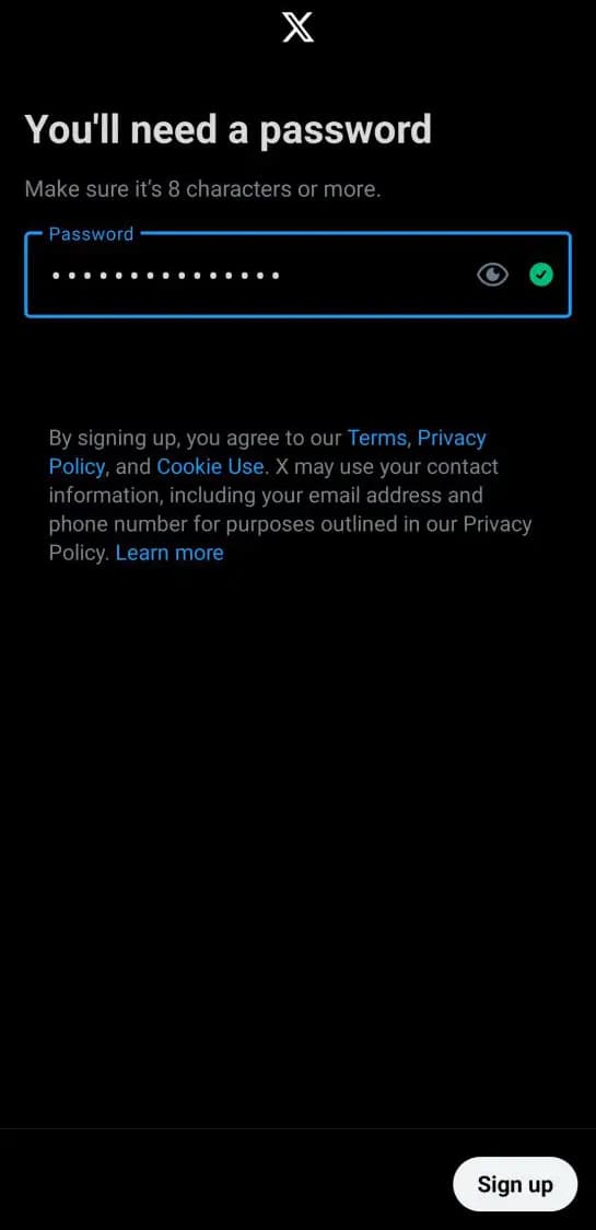 آموزش ساخت اکانت X