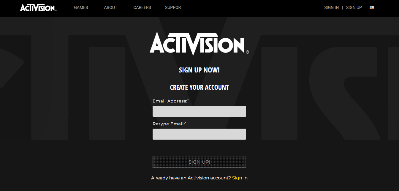 ساخت اکانت اکتیویژن