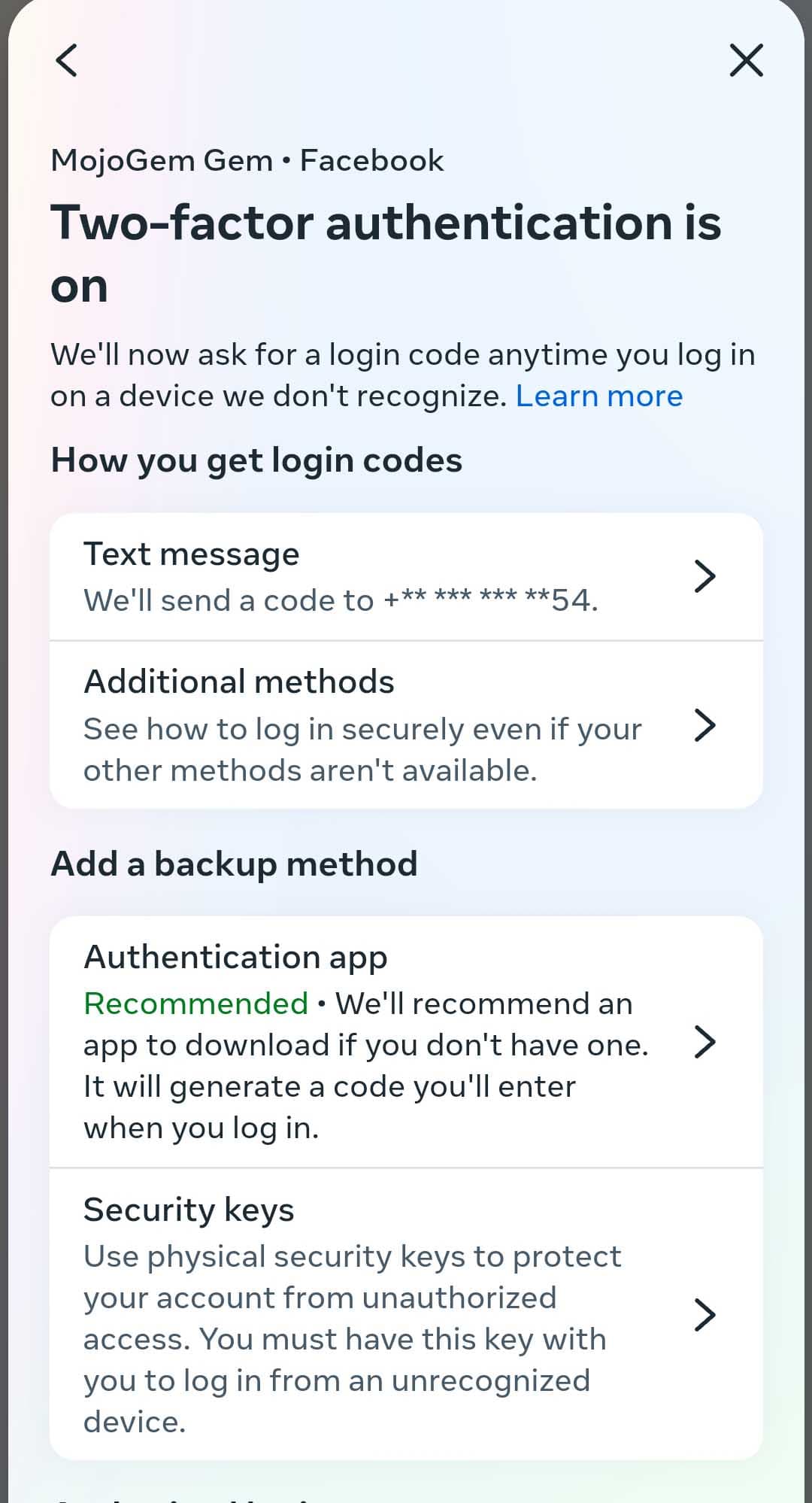 آموزش حذف تایید دو مرحله ای فیسبوک