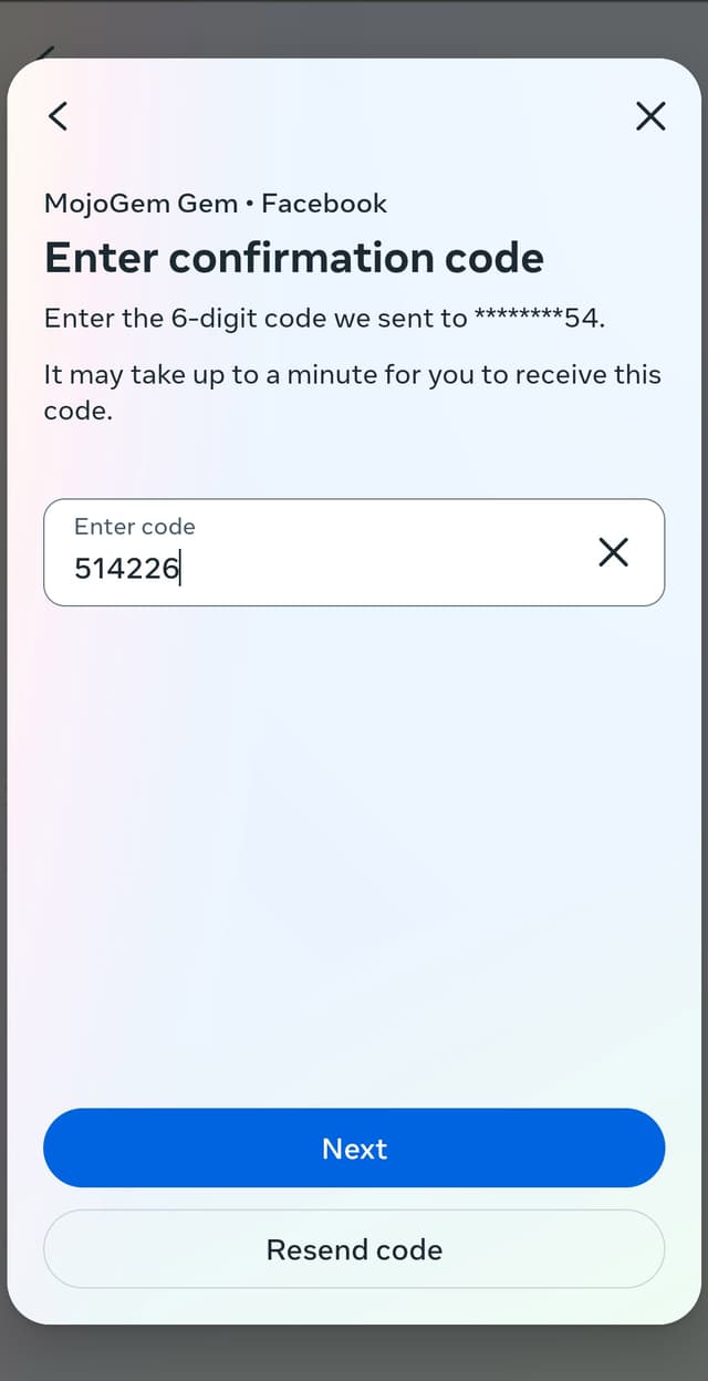 آموزش دریافت کد بک آپ فیسبوک