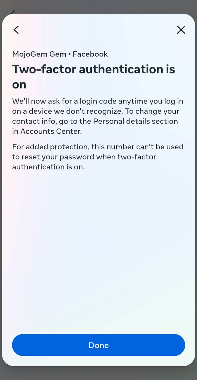 آموزش دریافت کد بک آپ فیسبوک