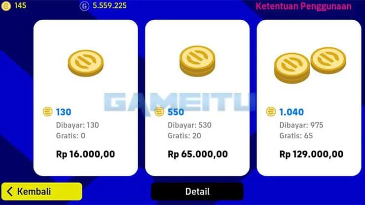 کوین بازی PES Mobile