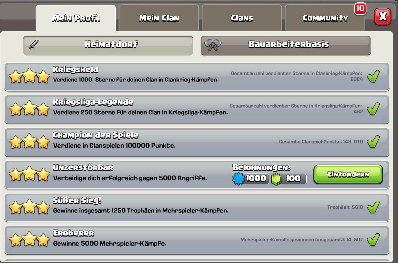 اچیومنت های کلش جم رایگان