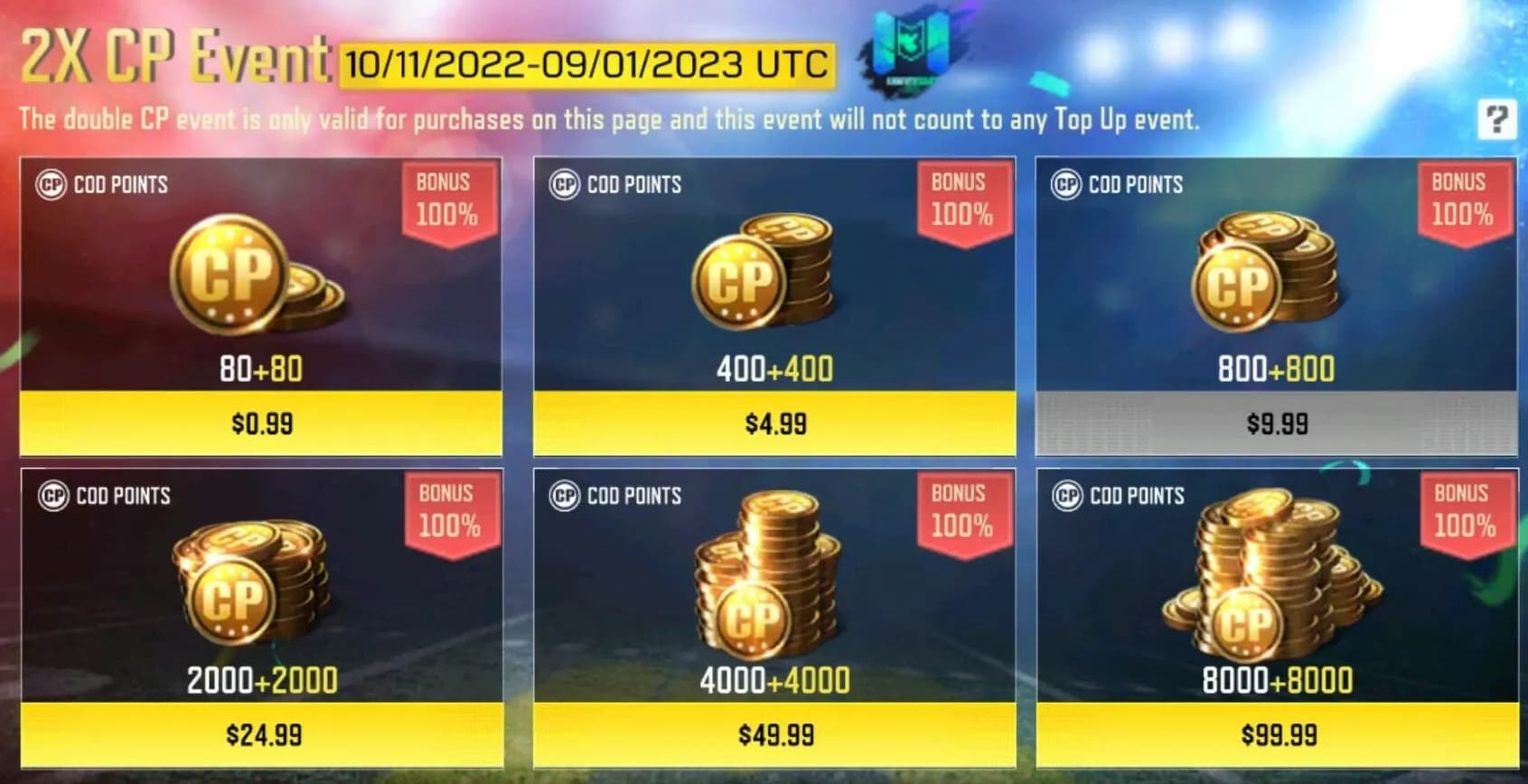 خرید سی پی کالاف دیوتی موبایل با آیدی