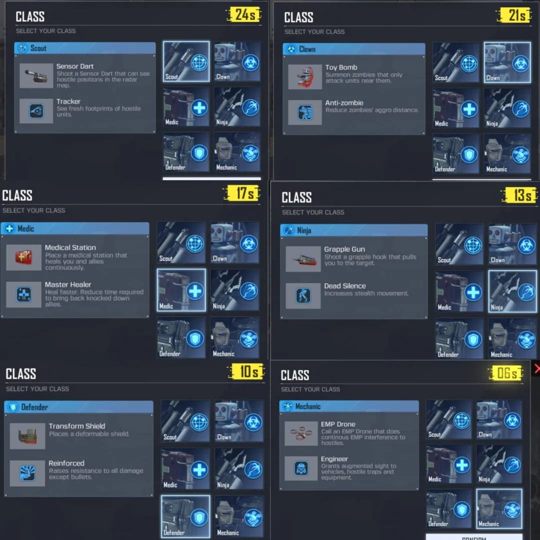 همه کلاس‌های کال آف دیوتی موبایل: راهنمای کامل