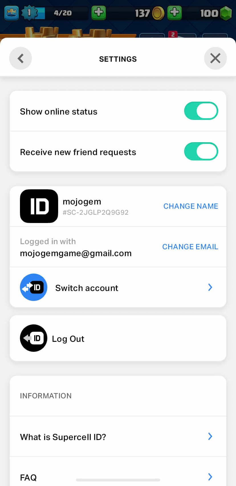 نحوه دریافت کد سوپرسل