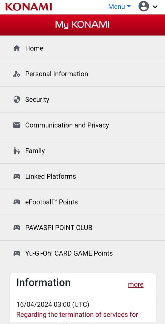 صفحه پیشخوان شخصی