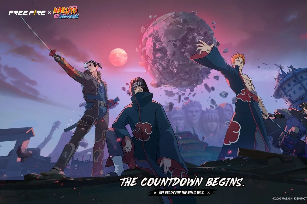 همکاری فری فایر و ناروتو