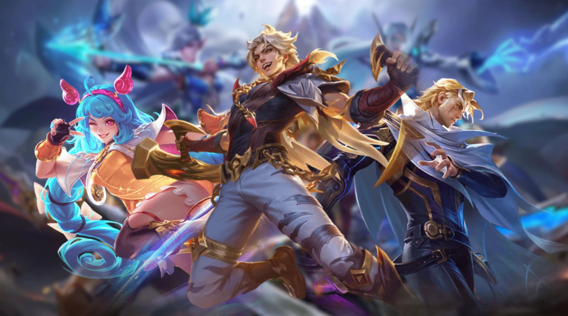 قهرمانان در شروع بازی Mobile Legends