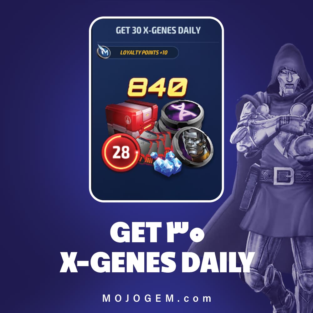 آفر GET 30 X-GENES DAILY مارول فیوچر فایت