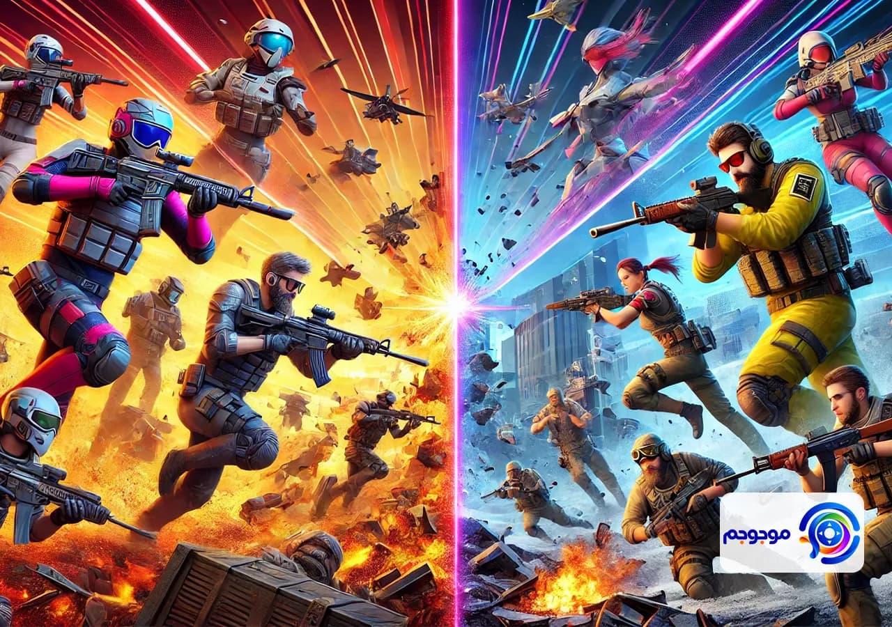مقایسه فری فایر و پابجی دو بازی اکشن موبایلی