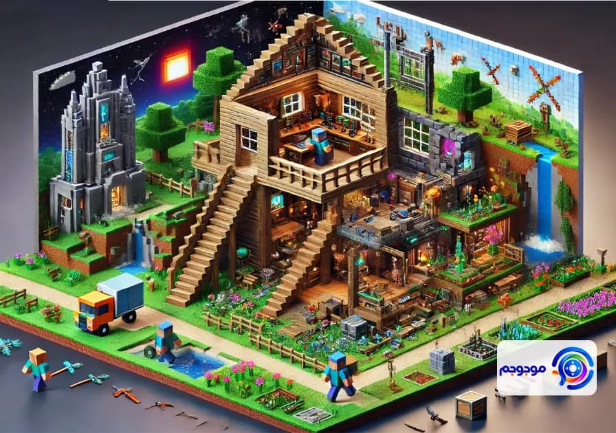 آموزش ساخت و ساز در ماینکرفت: از مبتدی تا پیشرفته