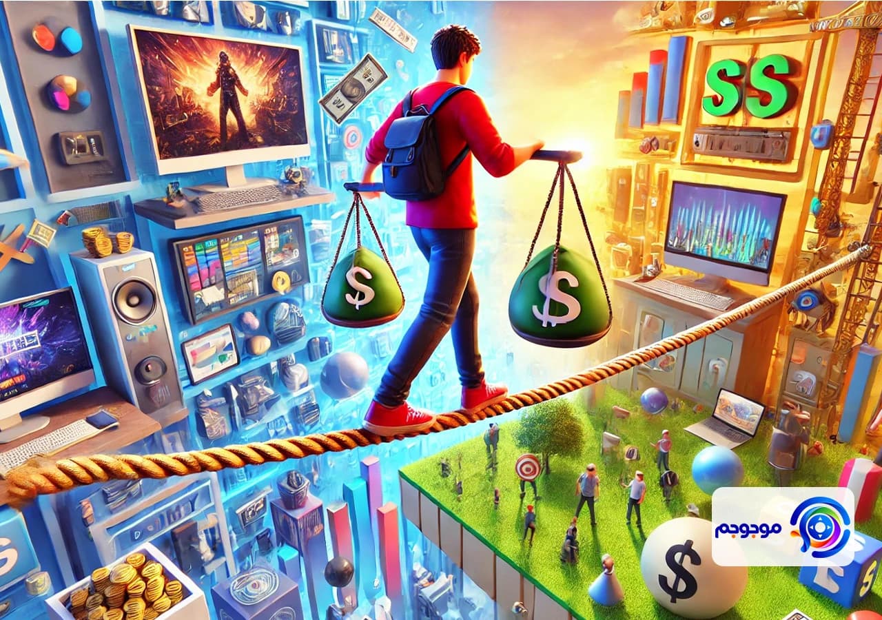 تعادل بین وسوسه درآمد فروش اکانت بازی و زندگی شخصی