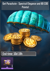 لیمیتد تایم آفر(80CP + Parachute with Spectral Elegance) کالاف دیوتی موبایل