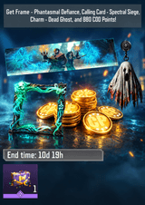لیمیتد تایم آفر(880 CP + Frame + Calling Card + Weapon Charm) کالاف دیوتی موبایل