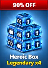 آفر 4Heroic Box Legendary ایت بال پول