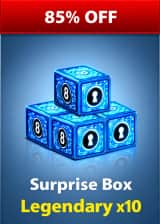 آفر 10Surprise Box Legendary ایت بال پول
