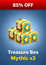 آفر 3Treasure Box Mythic ایت بال پول
