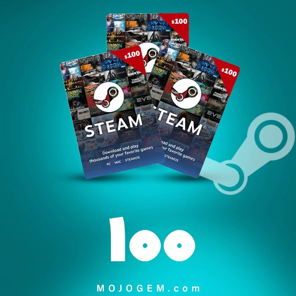 گیفت کارت استیم والت 100 دلاری (ریجن آمریکا)