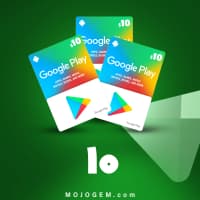 گیفت کارت 10 دلاری گوگل پلی (ریجن امریکا)