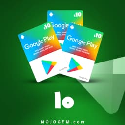 گیفت کارت 10 دلاری گوگل پلی (ریجن امریکا)