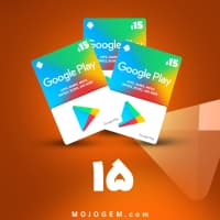 گیفت کارت 15 دلاری گوگل پلی (ریجن امریکا)