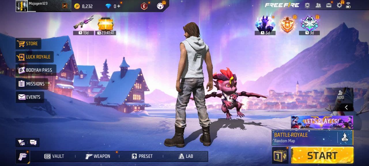 صفحه اصلی بازی