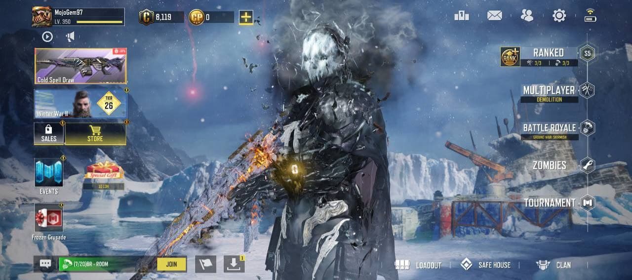 صفحه اصلی بازی